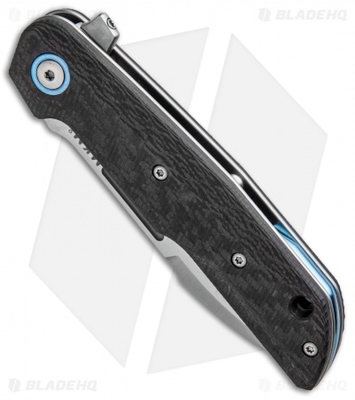 MKM Terzuola Clap Liner Lock Knife Carbon Fiber (3" Satin) LS01-C