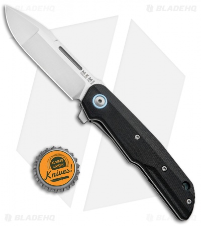 MKM Terzuola Clap Liner Lock Knife Black G-10 (3" Satin) LS01-G BK
