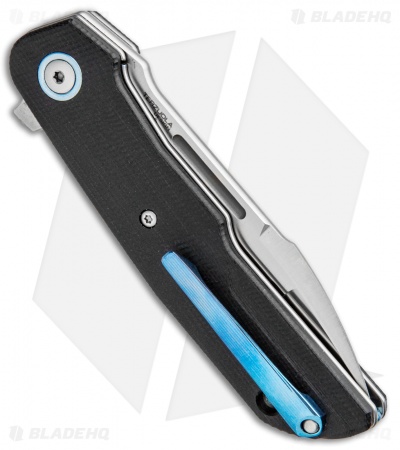 MKM Terzuola Clap Liner Lock Knife Black G-10 (3" Satin) LS01-G BK