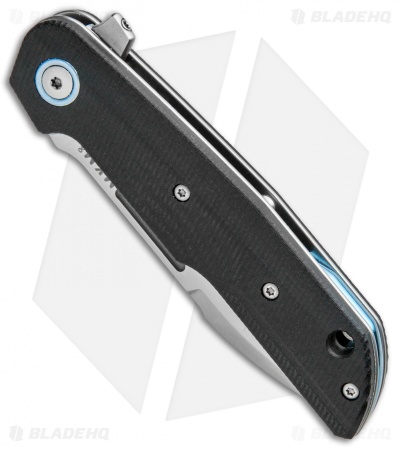 MKM Terzuola Clap Liner Lock Knife Black G-10 (3" Satin) LS01-G BK