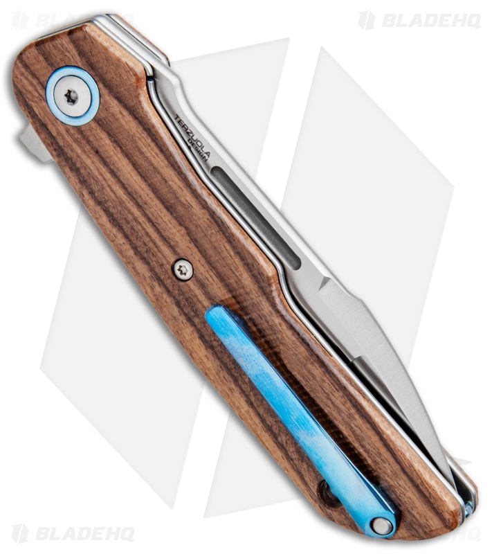MKM Terzuola Clap Liner Lock Knife Santos Wood (3" Satin) LS01-S