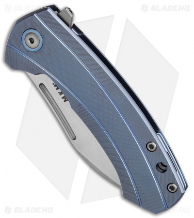 MKM Voxnaes Colvera Frame Lock Knife Blue Ti (2.91" Satin)