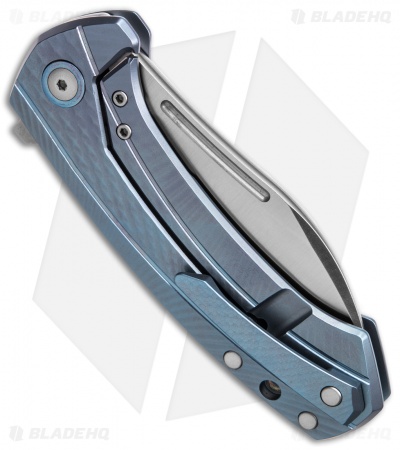 MKM Voxnaes Colvera Frame Lock Knife Blue Ti (2.91" Satin)
