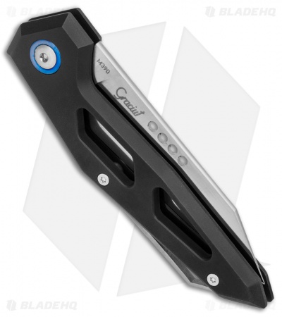 MKM Edge Slip Joint Knife Black Aluminum (2.9" Satin) 