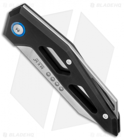 MKM Edge Slip Joint Knife Black Aluminum (2.9" Satin) 