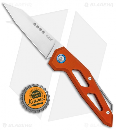 MKM Edge Liner Lock Knife Orange Aluminum (2.9" Satin) EGL-AOR