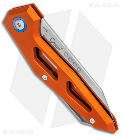 MKM Edge Liner Lock Knife Orange Aluminum (2.9" Satin) EGL-AOR