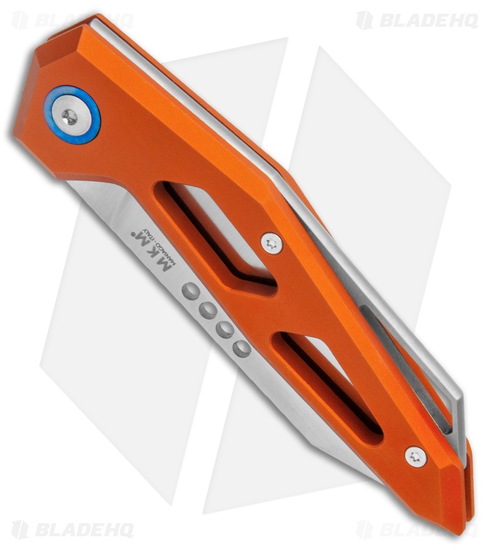 MKM Edge Slip Joint Knife Orange Aluminum (2.9" Satin) 
