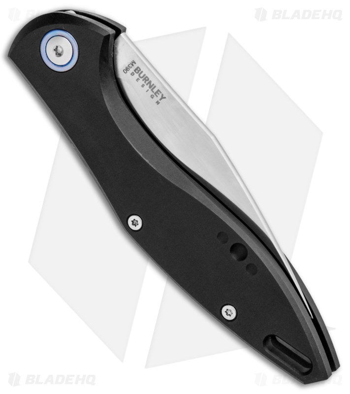 MKM Burnley Fara Slip Joint Folding Knife Black Aluminum (3" Satin) MY01-A