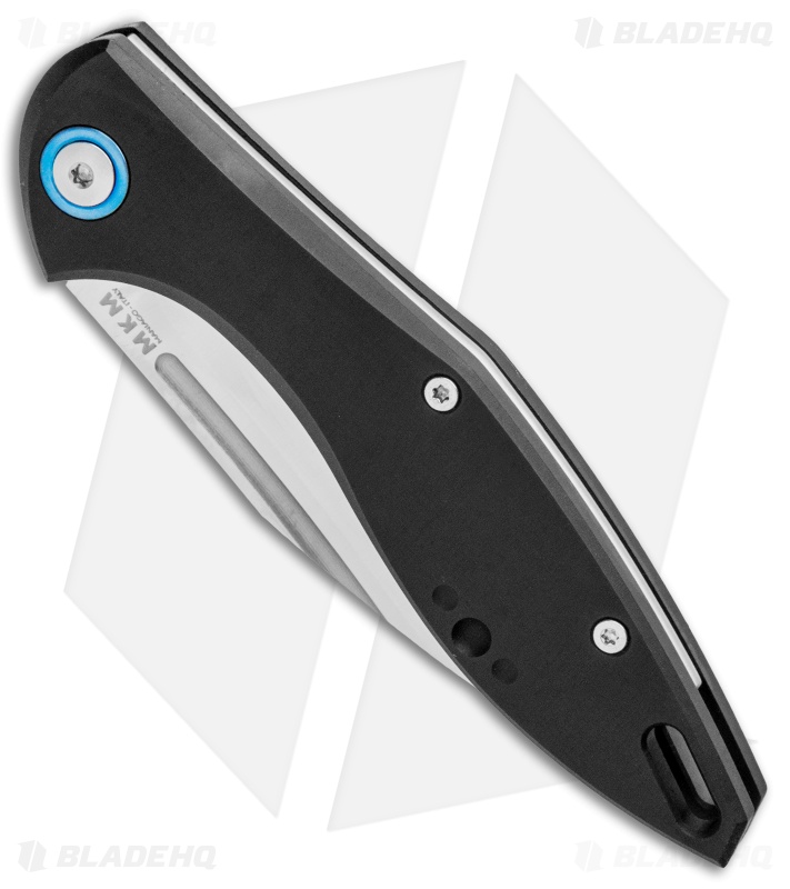 MKM Burnley Fara Slip Joint Folding Knife Black Aluminum (3" Satin) MY01-A