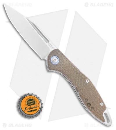 MKM Burnley Fara Slip Joint Folding Knife Green Micarta (3" Satin) MY01-GC