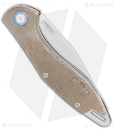 MKM Burnley Fara Slip Joint Folding Knife Green Micarta (3" Satin) MY01-GC