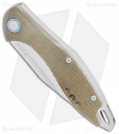 MKM Burnley Fara Slip Joint Folding Knife Green Micarta (3" Satin) MY01-GC