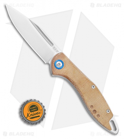MKM Burnley Fara Slip Joint Folding Knife Natural Micarta (3" Satin) MY01-NC
