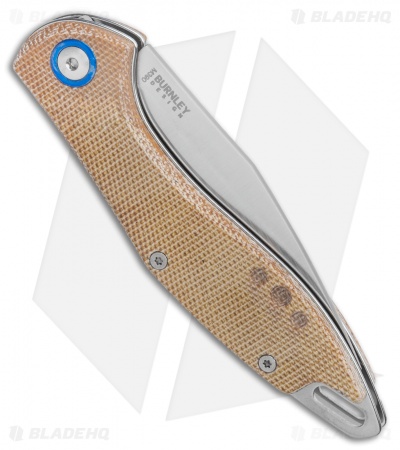 MKM Burnley Fara Slip Joint Folding Knife Natural Micarta (3" Satin) MY01-NC
