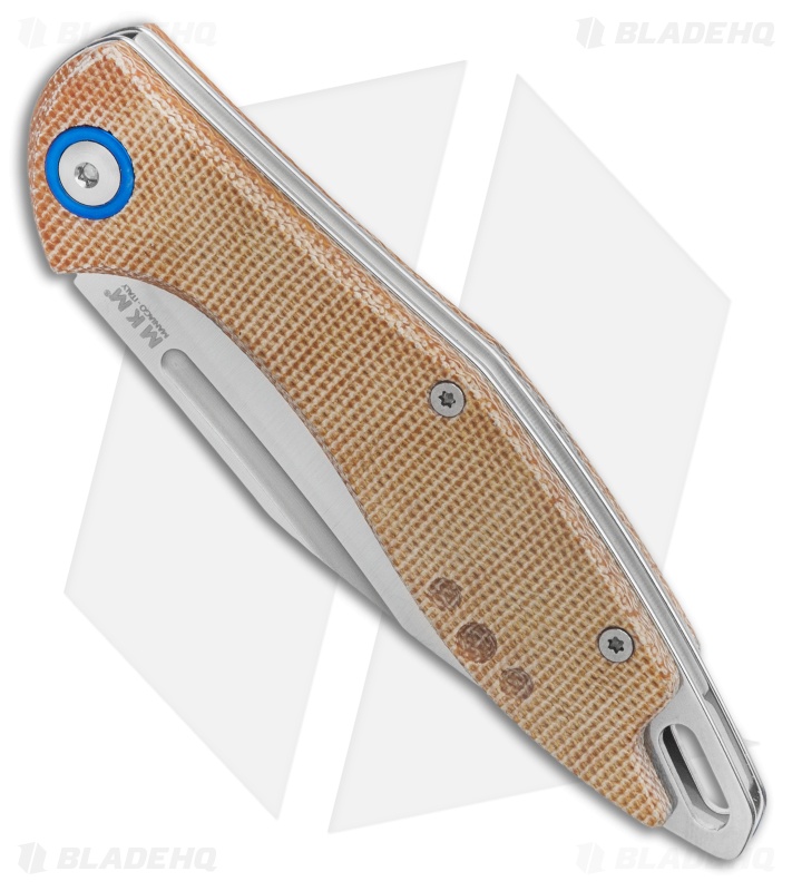 MKM Burnley Fara Slip Joint Folding Knife Natural Micarta (3" Satin) MY01-NC