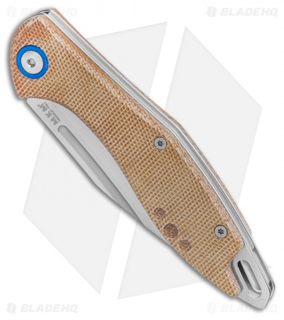 MKM Burnley Fara Slip Joint Folding Knife Natural Micarta (3" Satin) MY01-NC