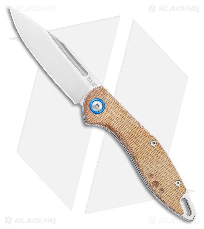 MKM Burnley Fara Slip Joint Folding Knife Natural Micarta (3" Satin) MY01-NC