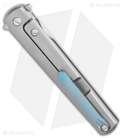 MKM Zieba Flame Dagger Frame Lock Knife Titanium (2.9" Stonewash) FL02-TSW