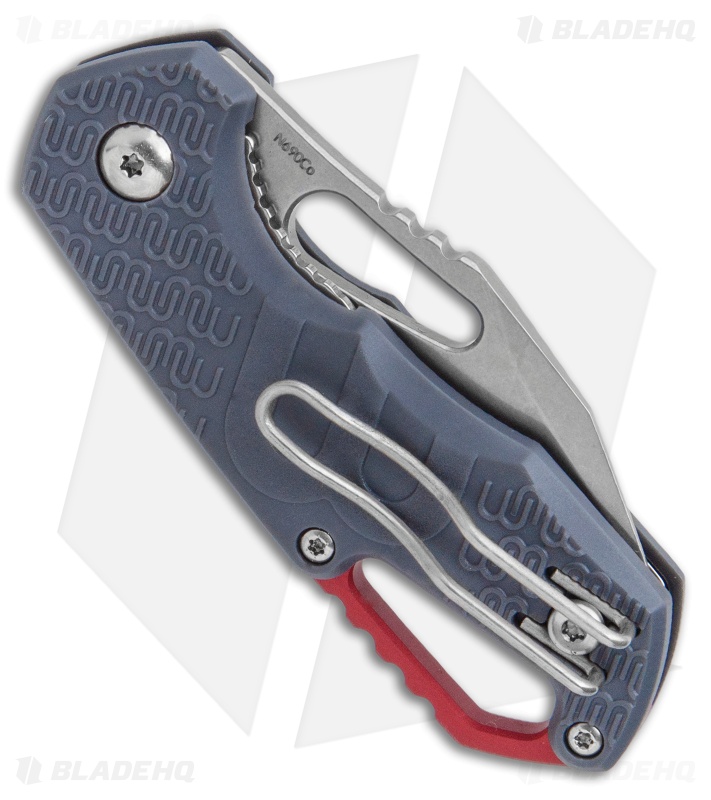 MKM Voxnaes Isonzo Clip Point Liner Lock Knife Gray FRN (2.25" Stonewash)