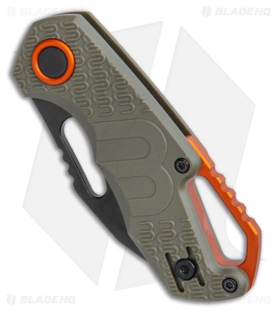 MKM Voxnaes Isonzo Clip Point Liner Lock Knife Green FRN (2.25" Black)