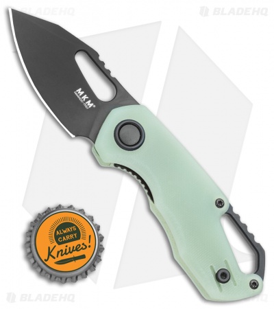 MKM Voxnaes Isonzo Clip Point Liner Lock Knife Natural G-10 (2.25" Black)