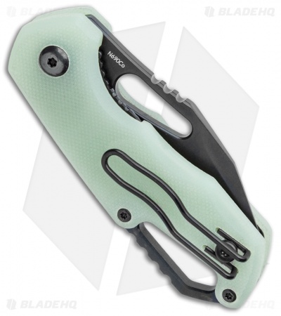 MKM Voxnaes Isonzo Clip Point Liner Lock Knife Natural G-10 (2.25" Black)