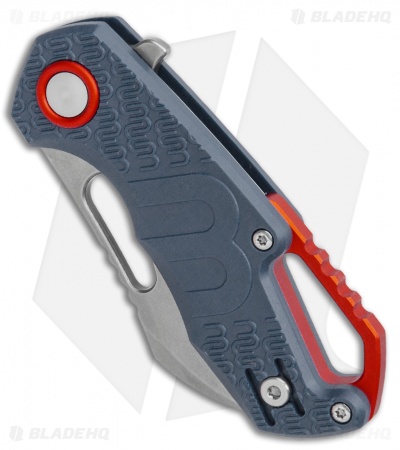 MKM Voxnaes Isonzo Hawkbill Liner Lock Knife Gray FRN (2.25" Stonewash)