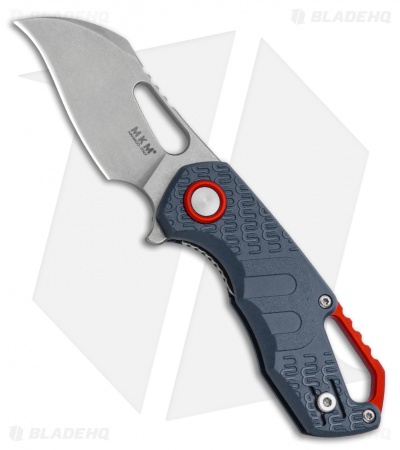 MKM Voxnaes Isonzo Hawkbill Liner Lock Knife Gray FRN (2.25" Stonewash)