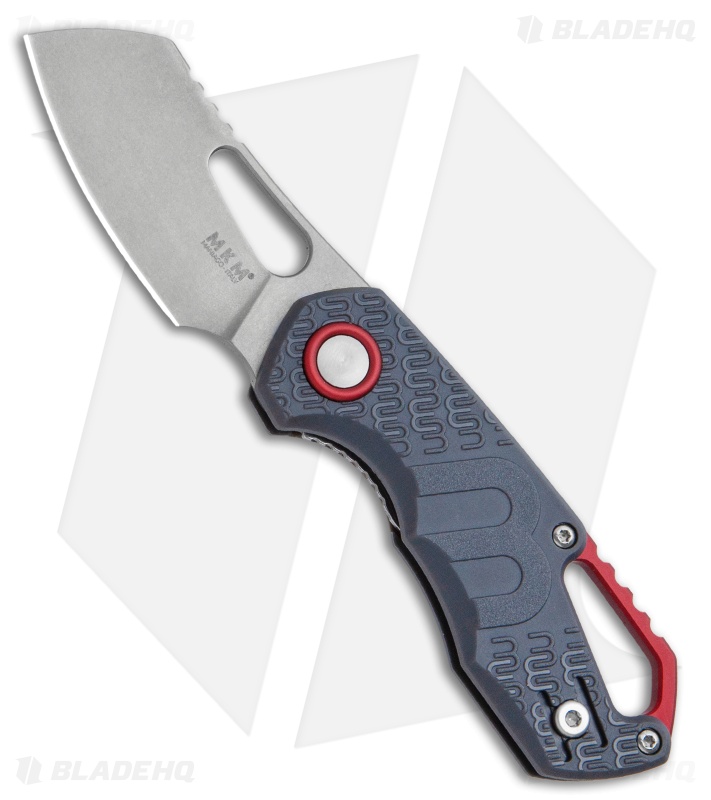 MKM Voxnaes Isonzo Sheepsfoot Liner Lock Knife Gray FRN (2.25" Stonewash)