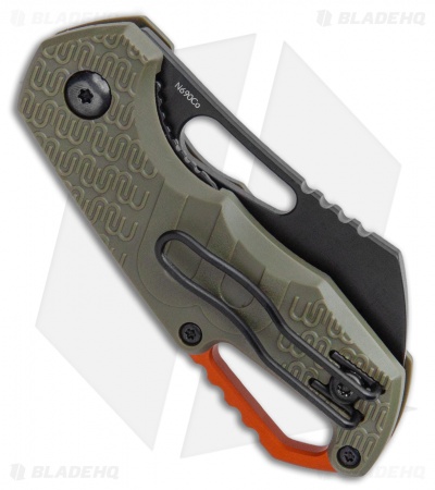 MKM Voxnaes Isonzo Sheepsfoot Liner Lock Knife Green FRN (2.25" Black)