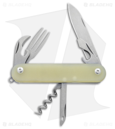 MKM Malga 6 Multi-Tool Knife | Jade G-10 | 7-in-1 | Blade HQ