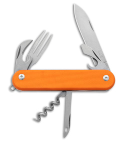 MKM Malga 6 Multi-Tool Knife Orange G10 7-in-1 MP06-GOR