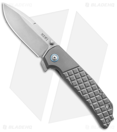 MKM Maximo Frame Lock Knife Bead Blast Titanium (3.23" SW)