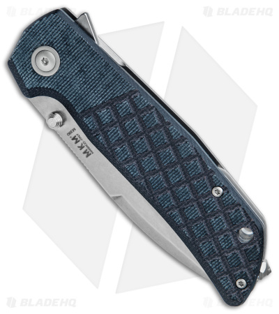 MKM Maximo Frame Lock Knife Black Canvas Micarta (3.23" SW)