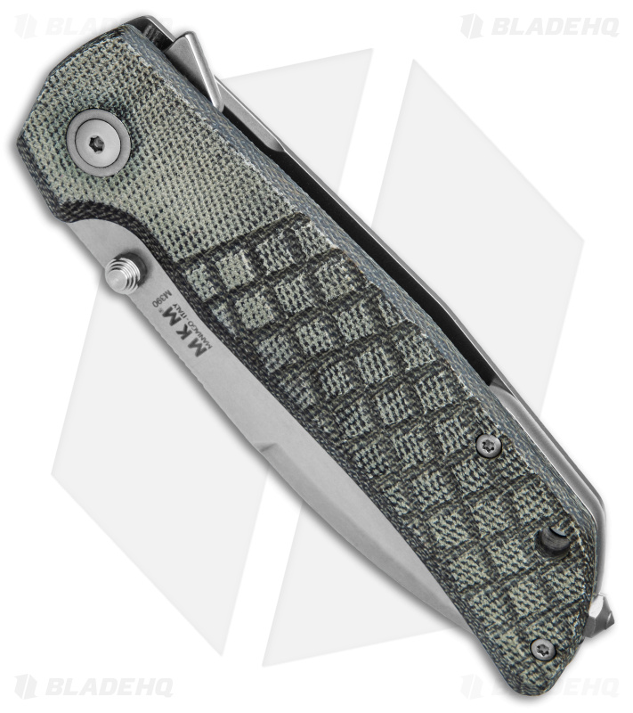 MKM Maximo Frame Lock Knife Green Canvas Micarta (3.23" SW)