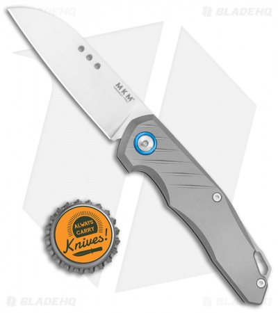 MKM Anso Root Slip Joint Knife Sandblasted Titanium (2.8" Satin) RT-T