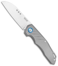 MKM Anso Root Slip Joint Knife Sandblasted Titanium (2.8" Satin) RT-T