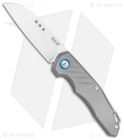 MKM Anso Root Slip Joint Knife Sandblasted Titanium (2.8" Satin) RT-T