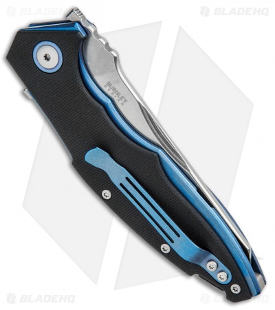 MKM Burnley Raut Liner Lock Flipper Knife Black G-10 (3.35" Satin) 