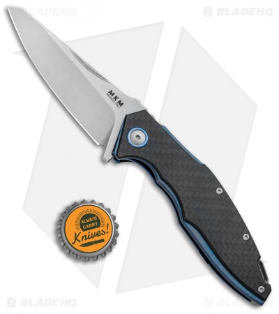 MKM Burnley Raut Liner Lock Flipper Knife Carbon Fiber (3.35" Satin)