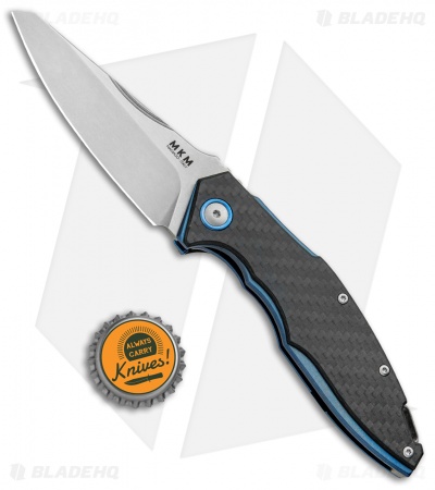 MKM Burnley Raut Liner Lock Front Flipper Knife Carbon Fiber (3.35" Satin)