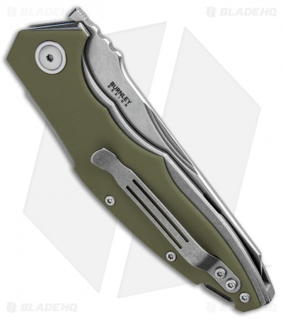 MKM Burnley Raut Liner Lock Front Flipper Knife Green G-10 (3.35" Satin)