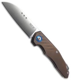 MKM Anso Root Slip Joint Knife Bronze Anodized Titanium (2.8" Satin) RT-TBR