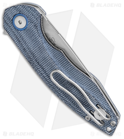 MKM Voxnaes Timavo Liner Lock Knife Black Canvas Micarta (2.87" SW)