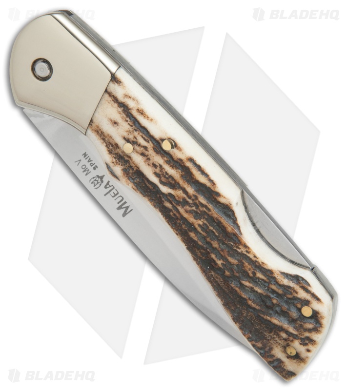 Muela Navaja Lockback Knife Stag Horn (3.25" Satin)