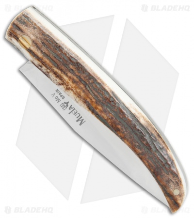 Muela Slip Joint Pocket Knife Stag Horn (3.25" Satin)