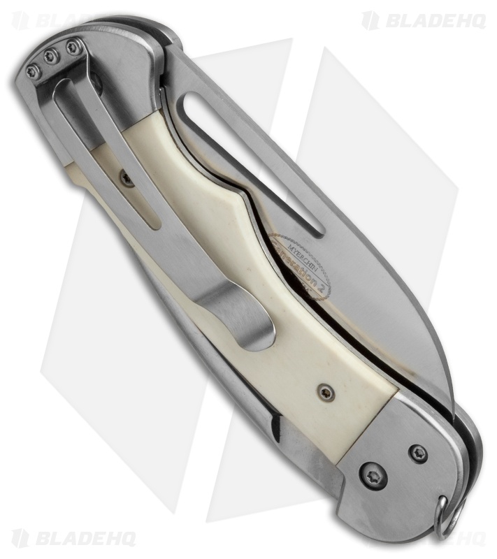 Myerchin Gen. 2 Captain Pro Liner Lock Knife Natural Bone (3.25" Satin Serr)
