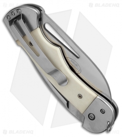 Myerchin Gen. 2 Captain Pro Liner Lock Knife Natural Bone (3.25" Satin Serr)
