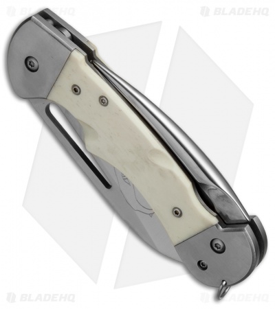 Myerchin Gen. 2 Captain Pro Liner Lock Knife Natural Bone (3.25" Satin Serr)